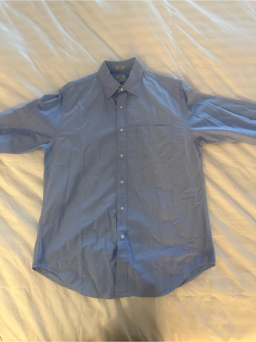 J. Crew Light Blue Button-Front Dress Shirt